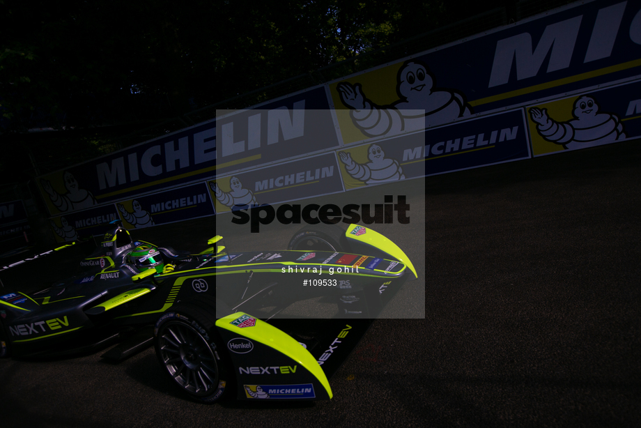 Spacesuit Collections Photo ID 109533, Shivraj Gohil, London ePrix, UK, 27/06/2015 08:33:27