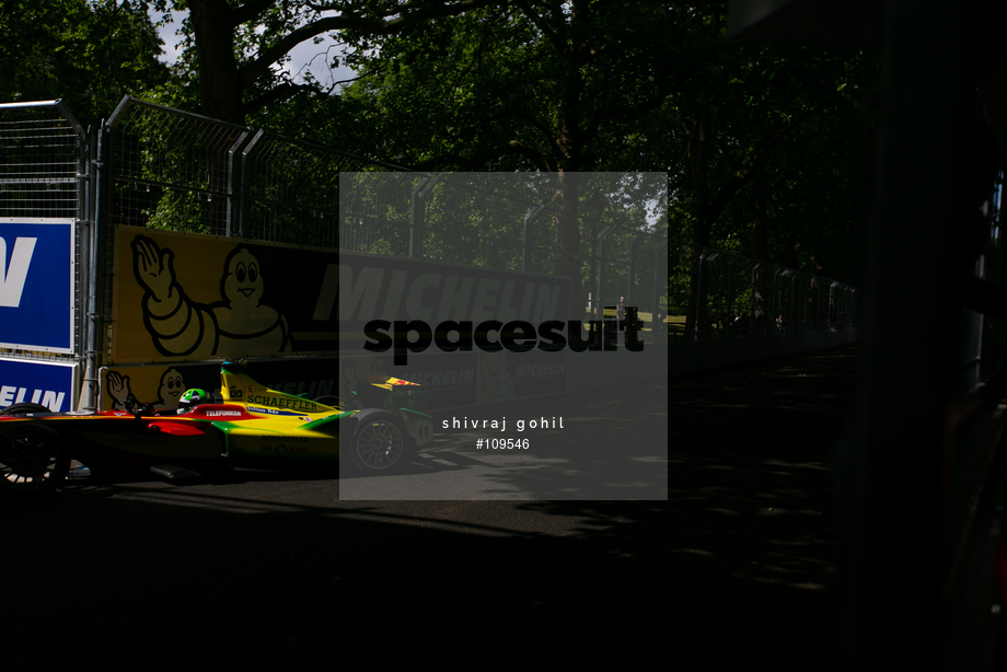 Spacesuit Collections Photo ID 109546, Shivraj Gohil, London ePrix, UK, 27/06/2015 10:51:48