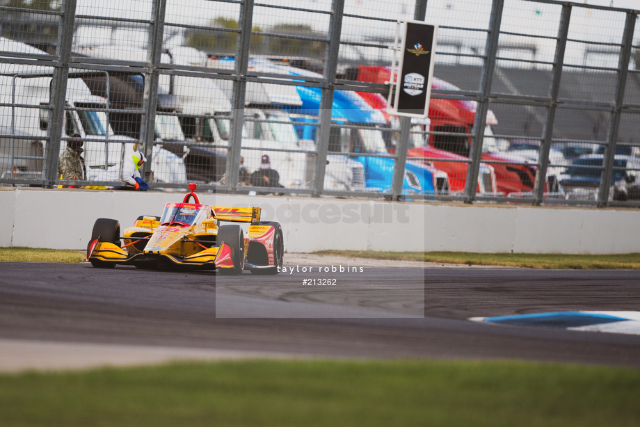 Spacesuit Collections Photo ID 213262, Taylor Robbins, INDYCAR Harvest GP Race 1, United States, 01/10/2020 14:35:31