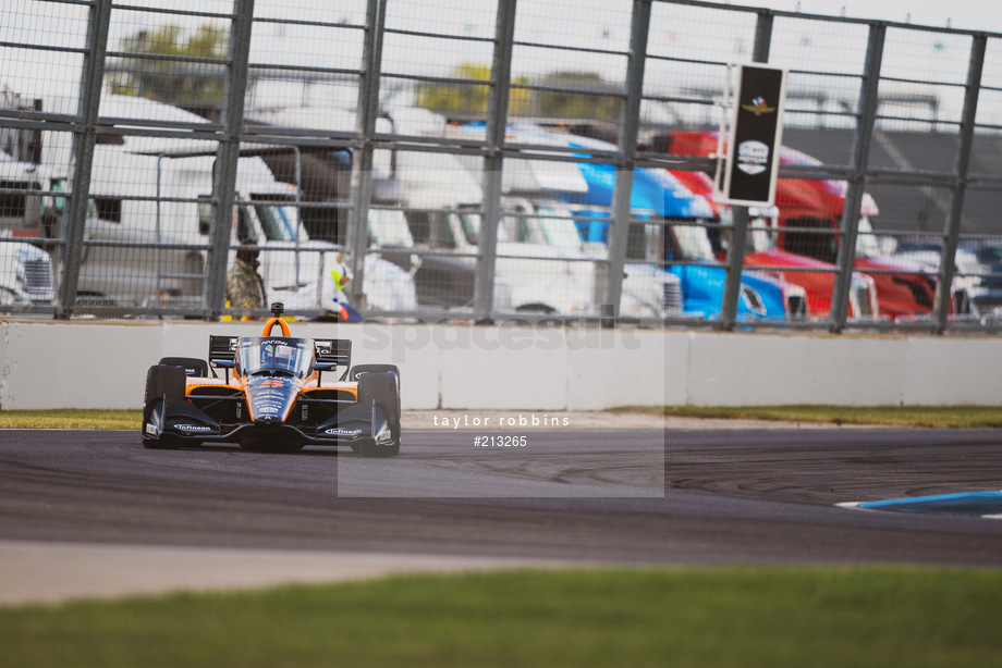 Spacesuit Collections Photo ID 213265, Taylor Robbins, INDYCAR Harvest GP Race 1, United States, 01/10/2020 14:35:17