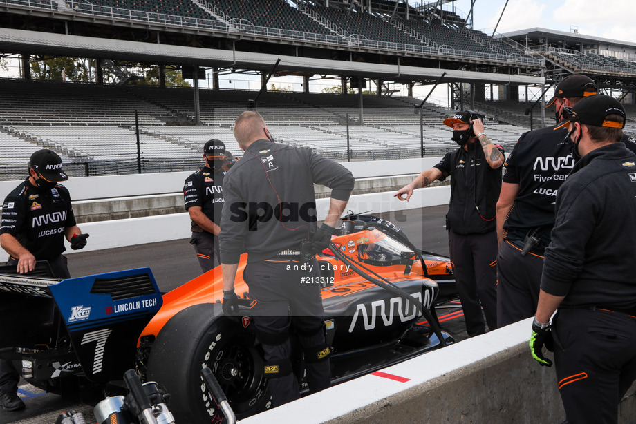 Spacesuit Collections Photo ID 213312, Andy Clary, INDYCAR Harvest GP Race 1, United States, 01/10/2020 14:39:12