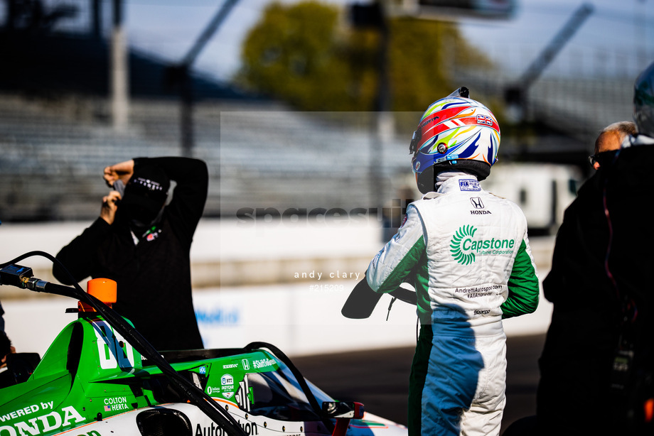 Spacesuit Collections Photo ID 215209, Andy Clary, INDYCAR Harvest GP Race 2, United States, 03/10/2020 10:13:22