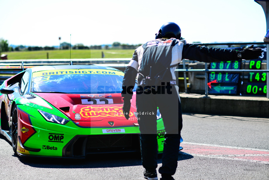 Spacesuit Collections Photo ID 23791, Jamie Sheldrick, British GT Snetterton 300, UK, 27/05/2017 09:46:21