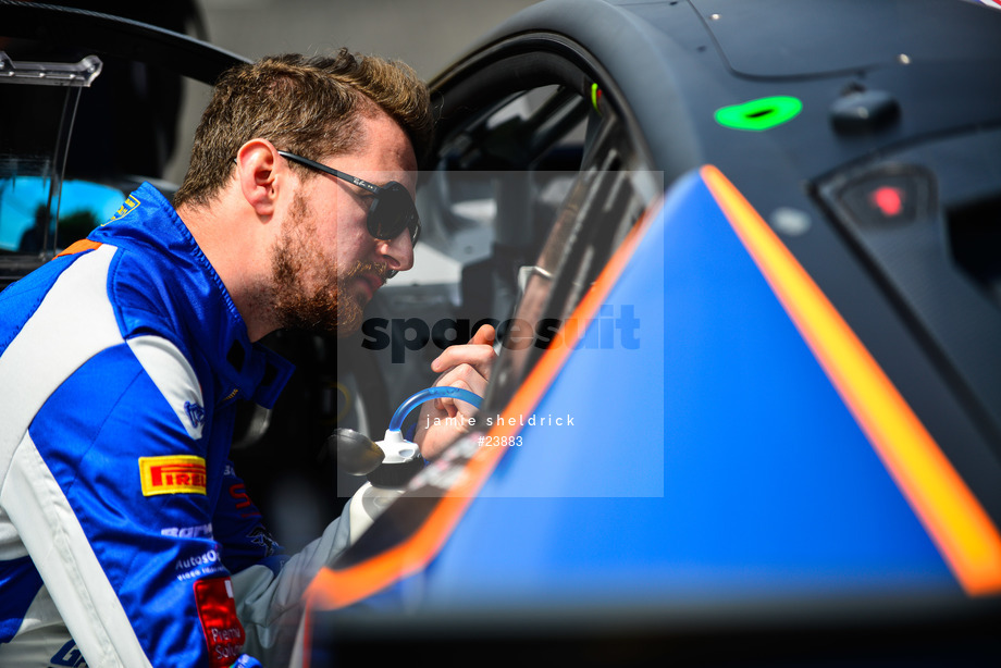 Spacesuit Collections Photo ID 23883, Jamie Sheldrick, British GT Snetterton 300, UK, 28/05/2017 11:26:39