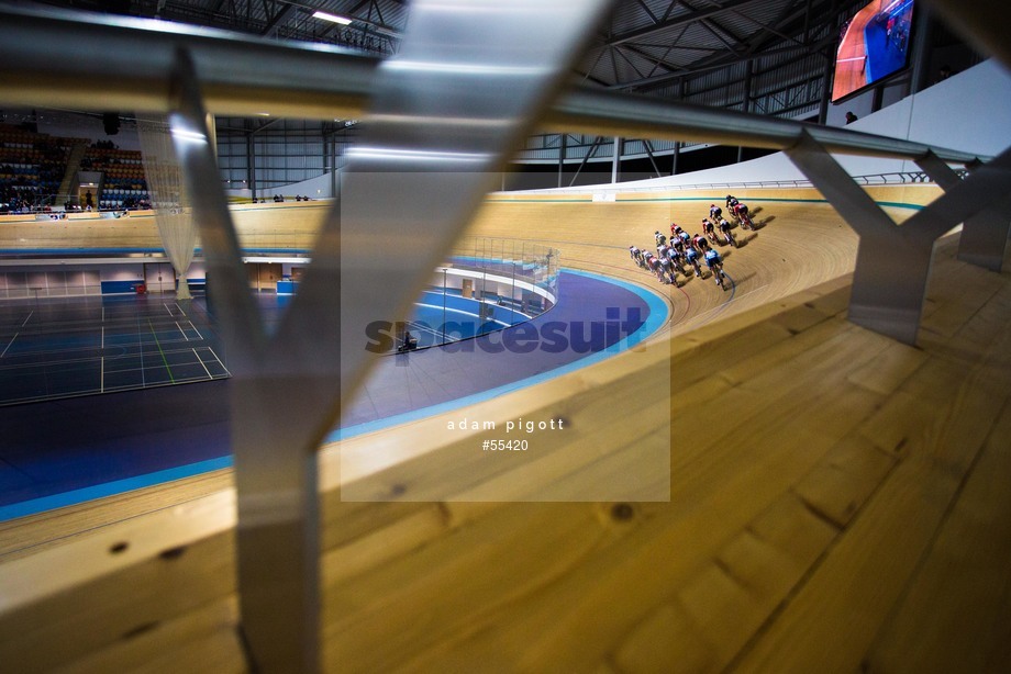 Spacesuit Collections Photo ID 55420, Adam Pigott, British Cycling National Omnium Championships, UK, 17/02/2018 20:03:54