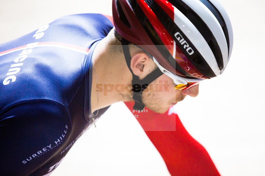 Spacesuit Collections Photo ID 55422, Adam Pigott, British Cycling National Omnium Championships, UK, 17/02/2018 20:21:41