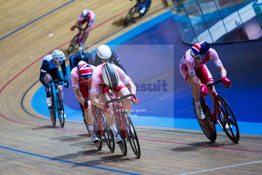 Spacesuit Collections Photo ID 55646, Adam Pigott, British Cycling National Omnium Championships, UK, 17/02/2018 20:47:10