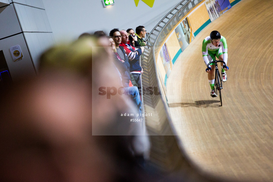 Spacesuit Collections Photo ID 55647, Adam Pigott, British Cycling National Omnium Championships, UK, 17/02/2018 20:47:13