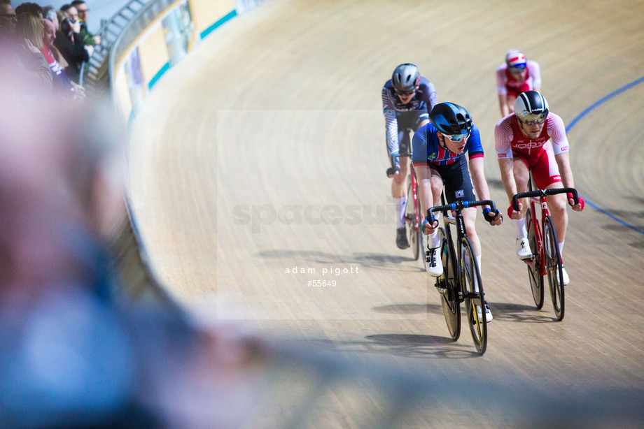 Spacesuit Collections Photo ID 55649, Adam Pigott, British Cycling National Omnium Championships, UK, 17/02/2018 20:48:24