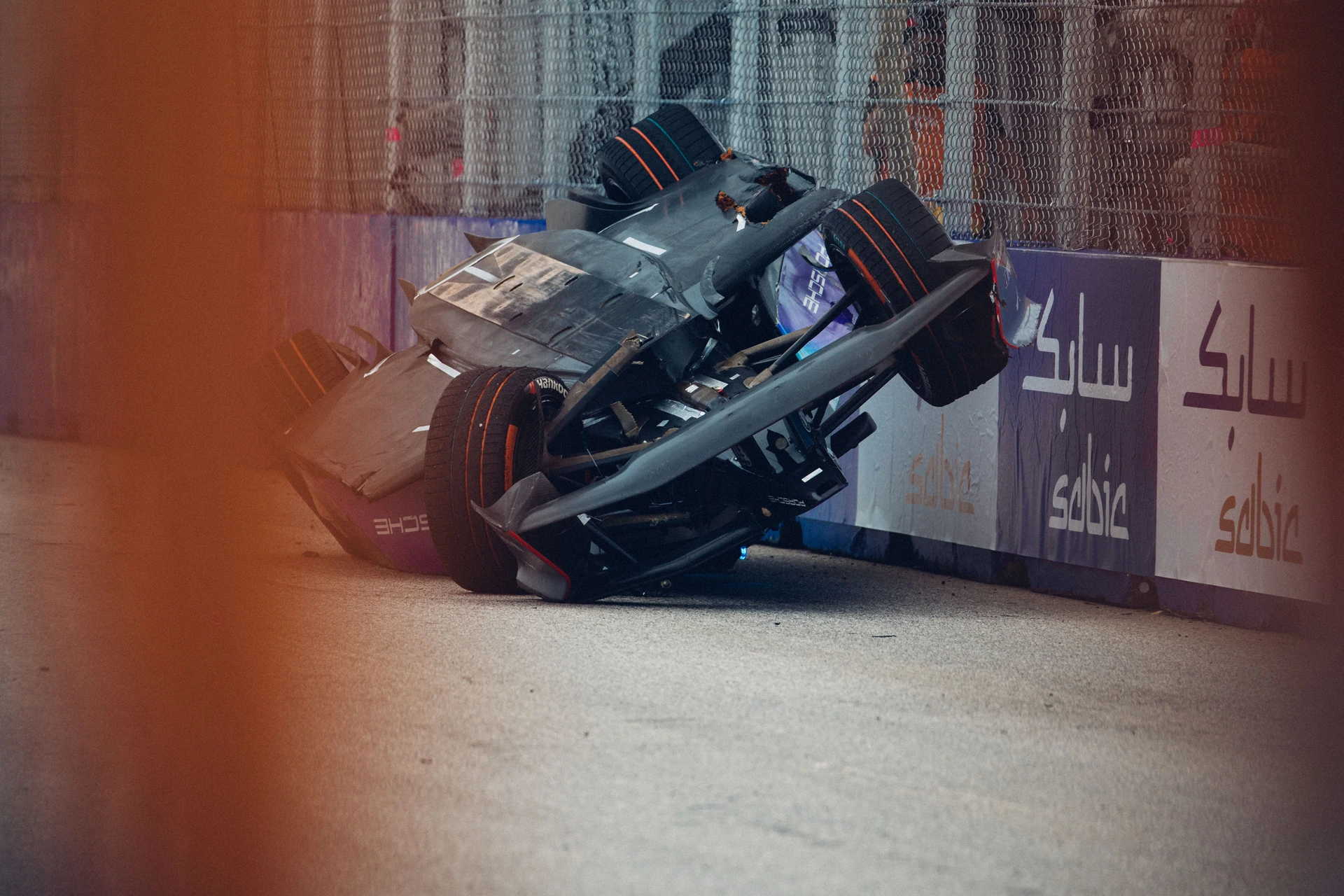 Dramatic crash at Sao Paulo ePrix 2024