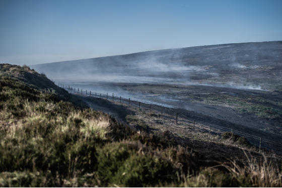 Spacesuit Collections Photo ID 82106, Ian Skelton, Saddleworth Moor fire, UK, 28/06/2018 18:47:31
