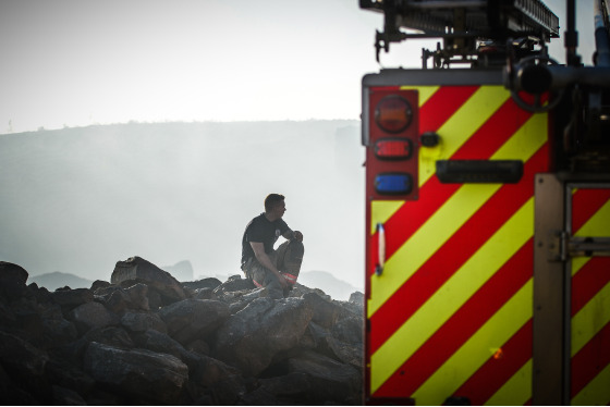 Spacesuit Collections Photo ID 82059, Ian Skelton, Saddleworth Moor fire, UK, 28/06/2018 19:37:07